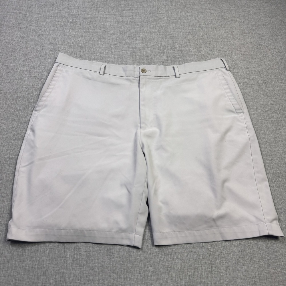 Peter Millar Crown Sport Golf Chino Shorts Mens 40 Gray Performance 9" Inseam
